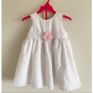 4T white lace dress